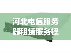 河北电信服务器租赁服务概览