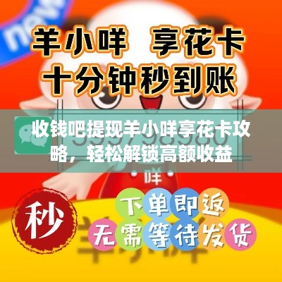 收钱吧提现羊小咩享花卡攻略，轻松解锁高额收益
