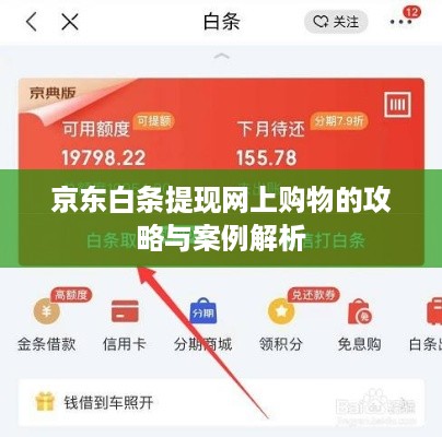 京东白条提现网上购物的攻略与案例解析
