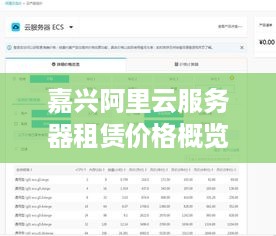 嘉兴阿里云服务器租赁价格概览