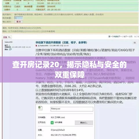 查开房记录20，揭示隐私与安全的双重保障