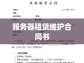 服务器租赁维护合同书