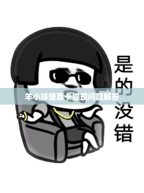 羊小咩便荔卡提现问题解答
