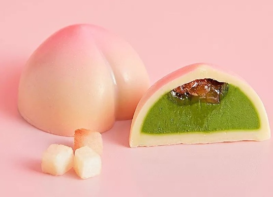 日本桃子形状蛋糕品牌，甜蜜诱惑，一口咬下春天的味道