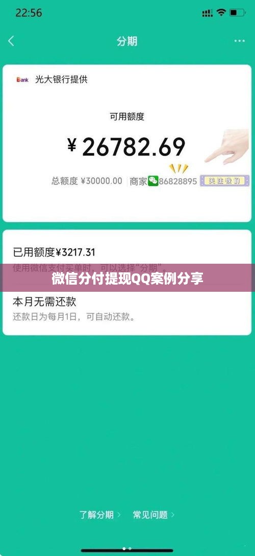 微信分付提现QQ案例分享