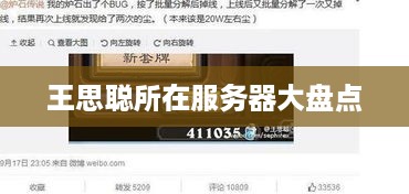 王思聪所在服务器大盘点