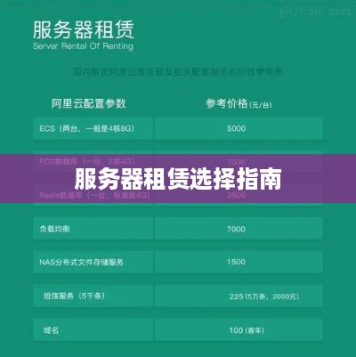 服务器租赁选择指南