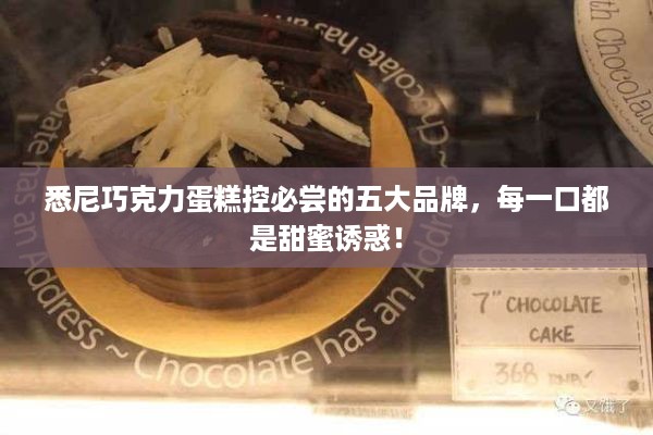 悉尼巧克力蛋糕控必尝的五大品牌，每一口都是甜蜜诱惑！