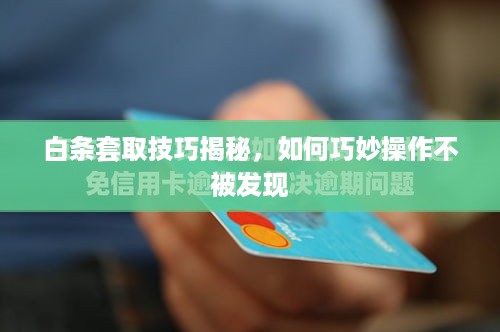 白条套取技巧揭秘，如何巧妙操作不被发现