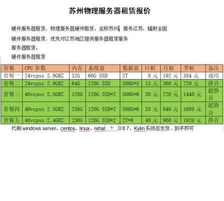 虚拟服务器租赁费用解析