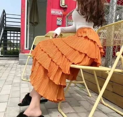 百褶蛋糕裙，时尚与舒适的完美结合，打造你的专属女神范儿！