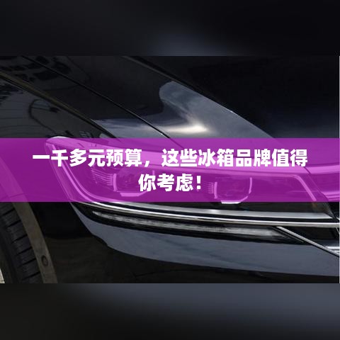 一千多元预算，这些冰箱品牌值得你考虑！