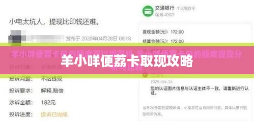 羊小咩便荔卡取现攻略