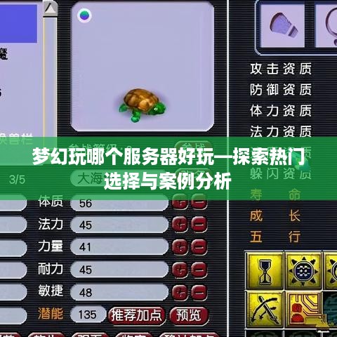 梦幻玩哪个服务器好玩—探索热门选择与案例分析