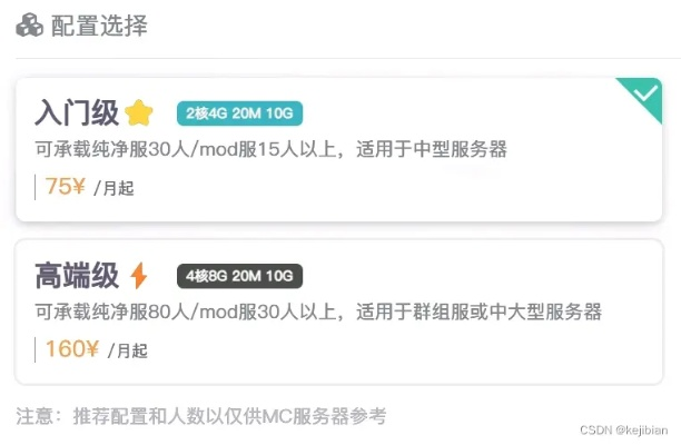 网易MC租赁服务器费用详解