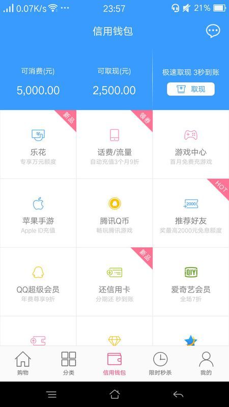 腾讯分期乐提现额度解析