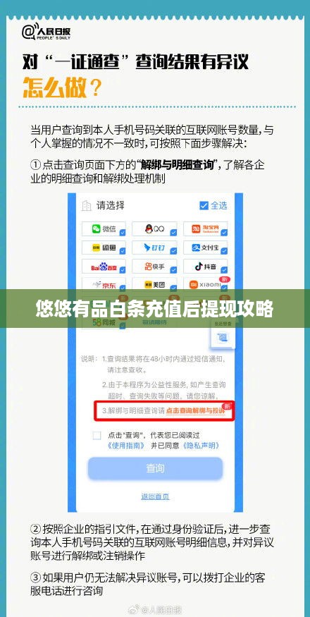 悠悠有品白条充值后提现攻略
