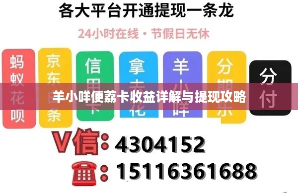 羊小咩便荔卡收益详解与提现攻略