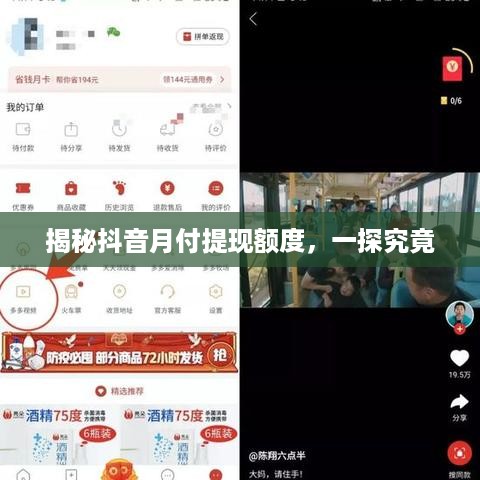揭秘抖音月付提现额度，一探究竟