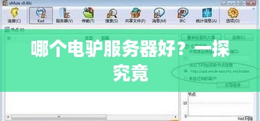 哪个电驴服务器好？一探究竟