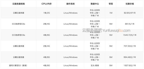 上海云服务器租赁价格表