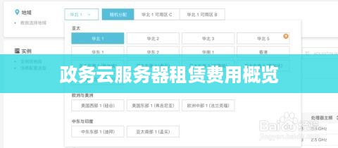 政务云服务器租赁费用概览