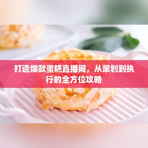打造爆款蛋糕直播间，从策划到执行的全方位攻略
