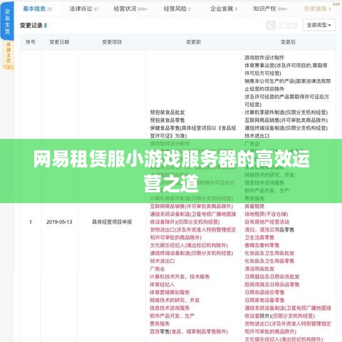 网易租赁服小游戏服务器的高效运营之道