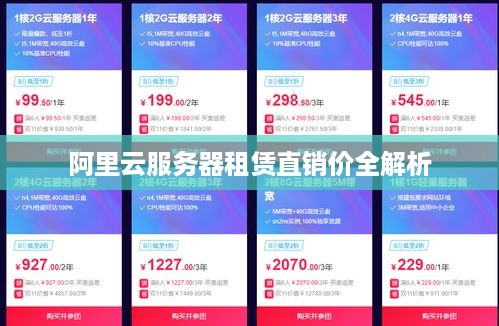 阿里云服务器租赁直销价全解析
