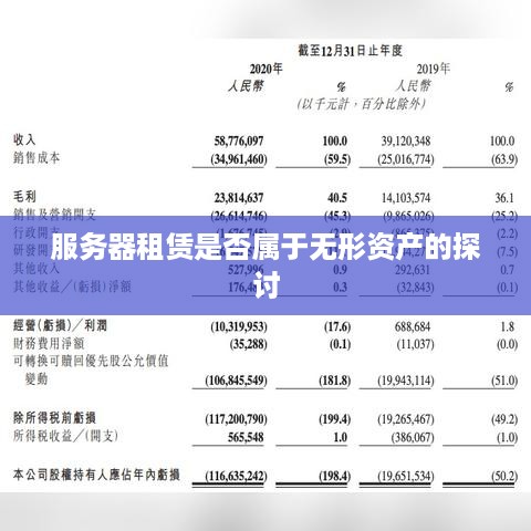服务器租赁是否属于无形资产的探讨