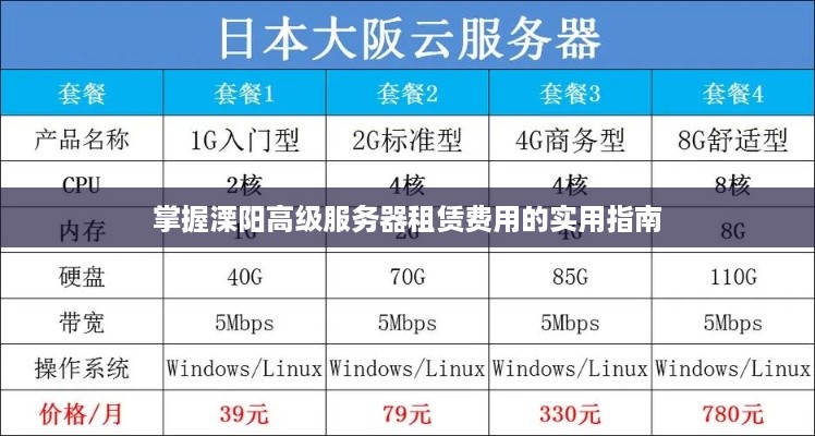 掌握溧阳高级服务器租赁费用的实用指南