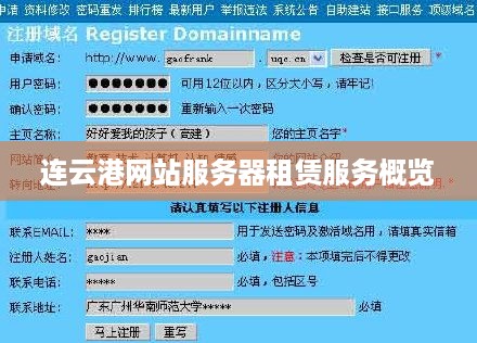 连云港网站服务器租赁服务概览