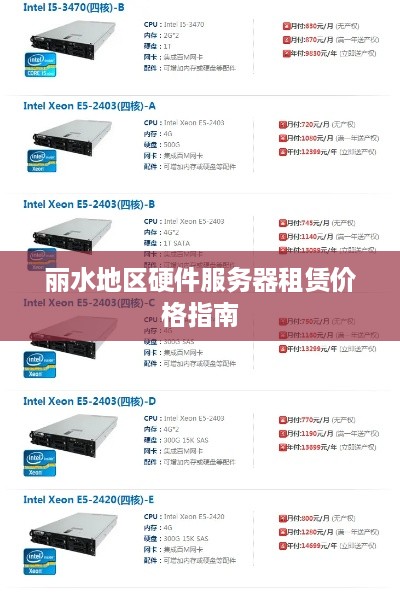 丽水地区硬件服务器租赁价格指南