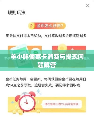 羊小咩便荔卡消费与提现问题解答