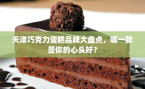 天津巧克力蛋糕品牌大盘点，哪一款是你的心头好？