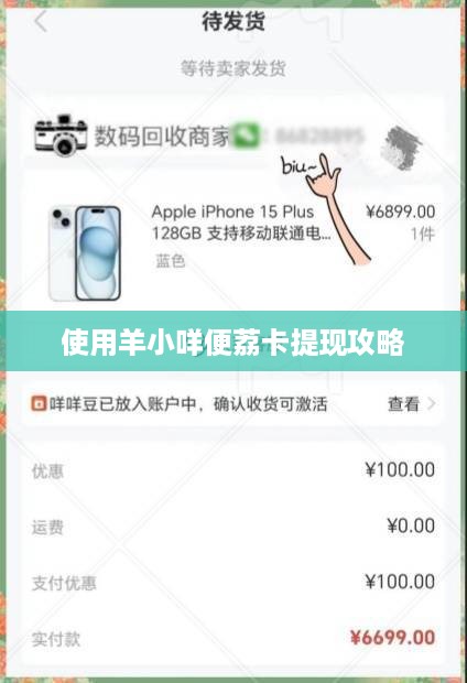 使用羊小咩便荔卡提现攻略