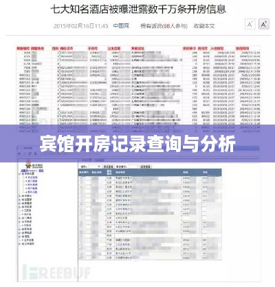 宾馆开房记录查询与分析