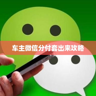 车主微信分付套出来攻略