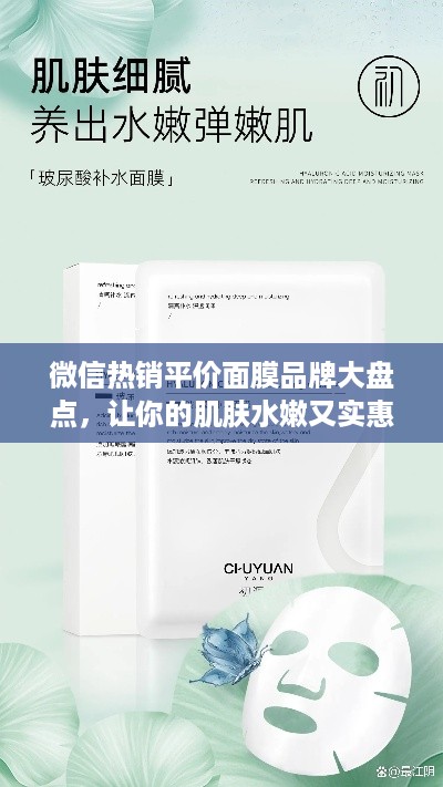 微信热销平价面膜品牌大盘点，让你的肌肤水嫩又实惠！