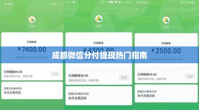 成都微信分付提现热门指南