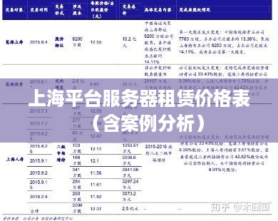 上海平台服务器租赁价格表（含案例分析）