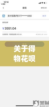 关于得物花呗商家额度提现的深度解析