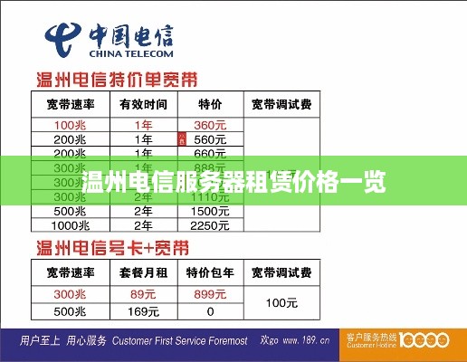 温州电信服务器租赁价格一览