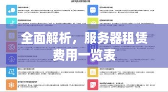 全面解析，服务器租赁费用一览表