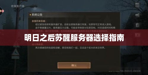 明日之后苏醒服务器选择指南