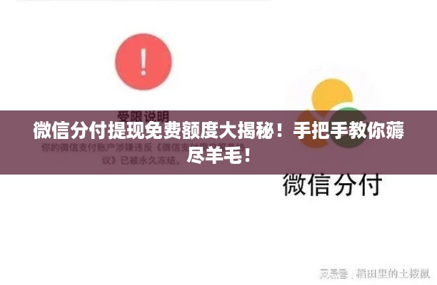 微信分付提现免费额度大揭秘！手把手教你薅尽羊毛！