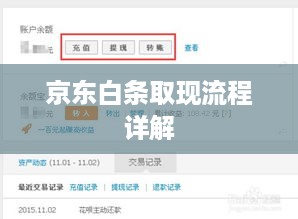 京东白条取现流程详解 京东白条取现流程详解