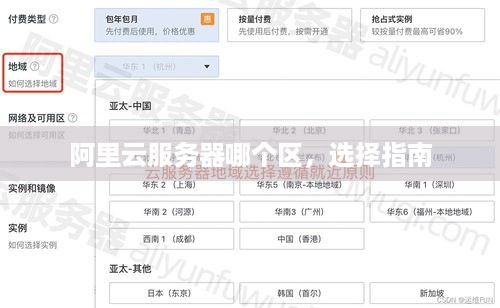 阿里云服务器哪个区，选择指南