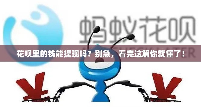 花呗里的钱能提现吗？别急，看完这篇你就懂了！