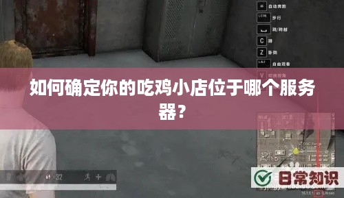 如何确定你的吃鸡小店位于哪个服务器? 如何确定你的吃鸡小店位于哪个服务器?